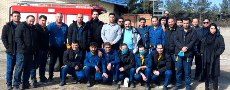 برگزاری دوره آموزشی آتش نشانی انبار سعید آباد